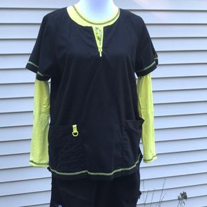 Koi scrub set with matching tee